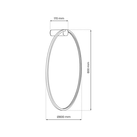 Kinkiet Saturno Gold 46W LED Kinkiet Saturno Gold 46W LED