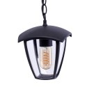 Lampa ogrodowa wisząca FOX BLACK 1xE27