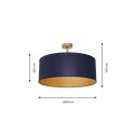 Lampa sufitowa BEN NAVY BLUE/GOLD 3xE27