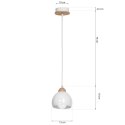 Lampa wisząca DAMA WHITE 1xE27