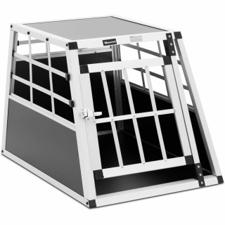 Transporter klatka metalowa do przewozu psa trapezowa 55 x 70 x 50 cm
