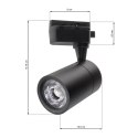 Lampa Sufitowa TRACK LIGHT 12W LED Black 4000K