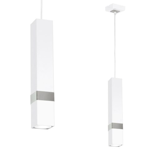 Lampa wisząca VIDAR WHITE/CHROME 1xGU10