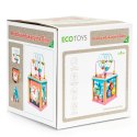 Drewniana kostka edukacyjna, sorter mula ECOTOYS