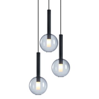 Lampa wisząca Niko Czarny 3xG9