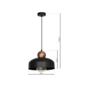 Lampa Wisząca HARALD BLACK 1x27