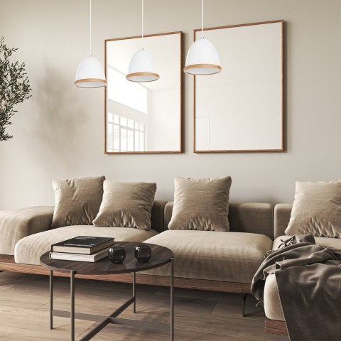 Lampa wisząca Studio Biały 3xE27