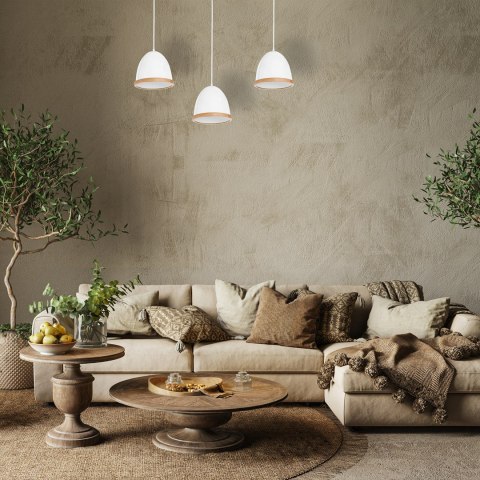 Lampa wisząca Studio Biały 3xE27