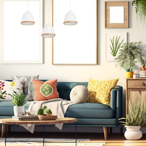 Lampa wisząca Studio Biały 3xE27