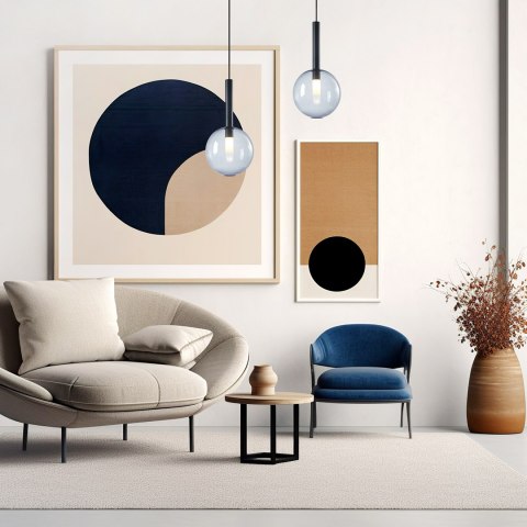 Lampa wisząca Niko Czarny 1xG9 fi 200