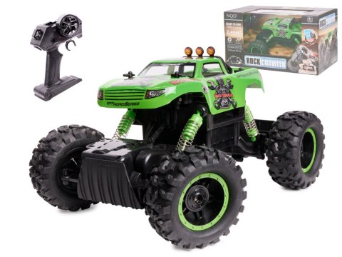 Samochód zdalnie sterowany na pilota RC NQD ROCK CRAWLER KING 1:12 USB zielony