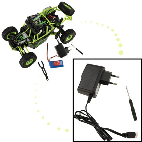 Samochód zdalnie sterowany na pilota RC WLtoys Buggy 12428 2.4G 4WD 1:12 Samochód zdalnie sterowany na pilota RC WLtoys Buggy 12428 2.4G 4WD 1:12