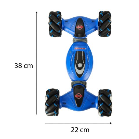 Samochód zdalnie sterowany ręką na pilota 2w1 RC Stunts dancing stunt 360 niebieski Samochód zdalnie sterowany ręką na pilota 2w1 RC Stunts dancing stunt 360 niebieski