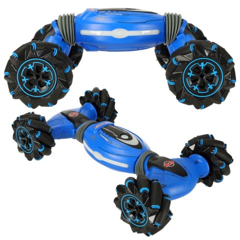 Samochód zdalnie sterowany ręką na pilota 2w1 RC Stunts dancing stunt 360 niebieski Samochód zdalnie sterowany ręką na pilota 2w1 RC Stunts dancing stunt 360 niebieski