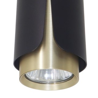 Flower Czarny Złoty Downlight 1xGU10