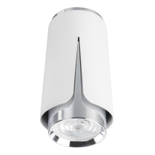 Flower Chrom Biały Downlight 1xGU10