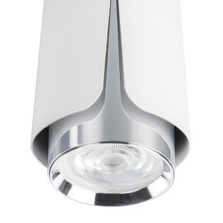 Flower Chrom Biały Downlight 1xGU10