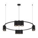 Lampa wisząca (koło) GENESIS BLACK 10xGU10