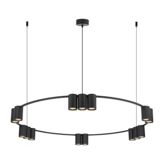 Lampa wisząca (koło) Genesis Czarny 15xGU10