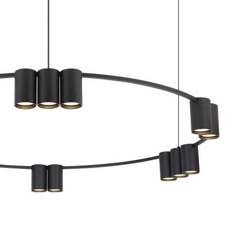 Lampa wisząca (koło) GENESIS BLACK 15xGU10 Lampa wisząca (koło) GENESIS BLACK 15xGU10