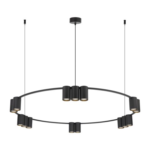Lampa wisząca (koło) GENESIS BLACK 15xGU10 Lampa wisząca (koło) GENESIS BLACK 15xGU10