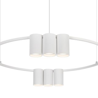 Lampa wisząca (koło) Genesis 10xGU10 Biały