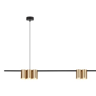 Lampa wisząca (listwa) Genesis Czarny Złoty 7xGU10