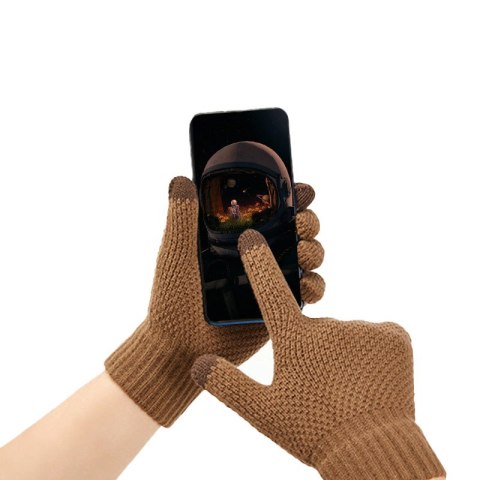 Rękawiczki zimowe dotykowe do telefonu 22x11cm unisex zielone Rękawiczki zimowe dotykowe do telefonu 22x11cm unisex zielone