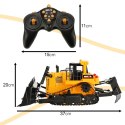 Spychacz buldożer zdalnie sterowany na pilota RC H-Toys 1554 2,4GHz 1:16