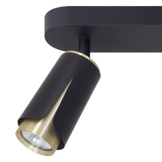 Flower Czarny Złoty Spot 3xGU10
