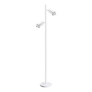 Flower Chrom Biały Lampa Podłogowa 2xGU10