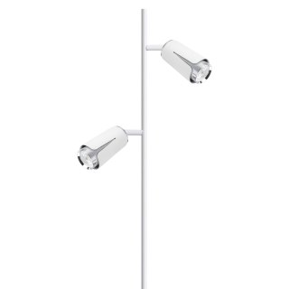 Flower Chrom Biały Lampa Podłogowa 2xGU10