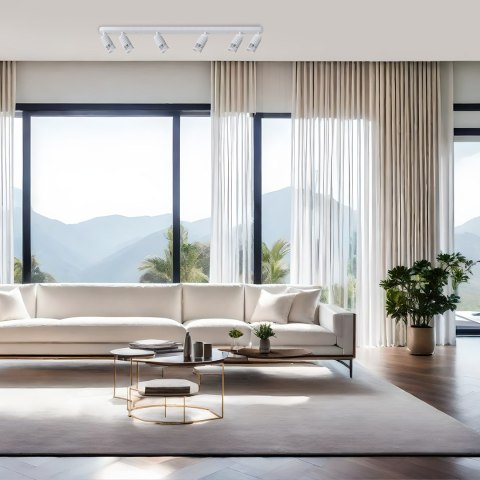 Vertical Biały Spot 6xGU10