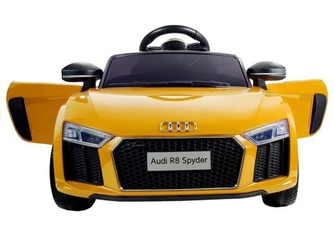 Auto na akumulator Audi R8 Żółty Lakierowane Auto na akumulator Audi R8 Żółty Lakierowane