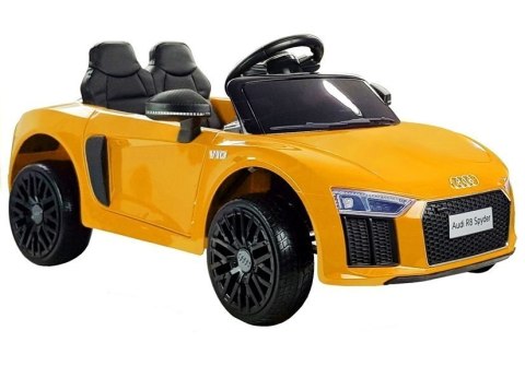 Auto na akumulator Audi R8 Żółty Lakierowane Auto na akumulator Audi R8 Żółty Lakierowane