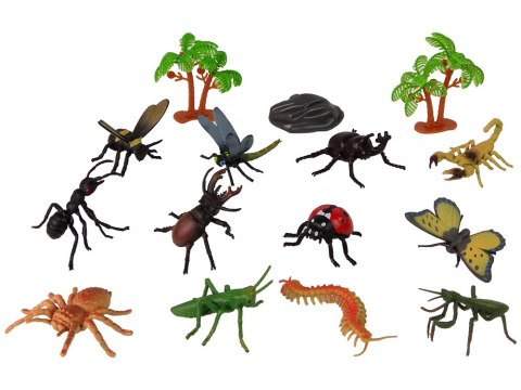 Zestaw Zwierzęta Owady Motyl Figurki 12szt. Akcesoria W Tubie Zestaw Zwierzęta Owady Motyl Figurki 12szt. Akcesoria W Tubie