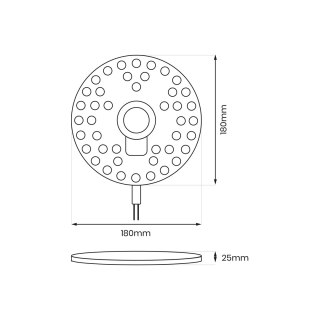 Moduł Led FIX 24W 4000K Fi180