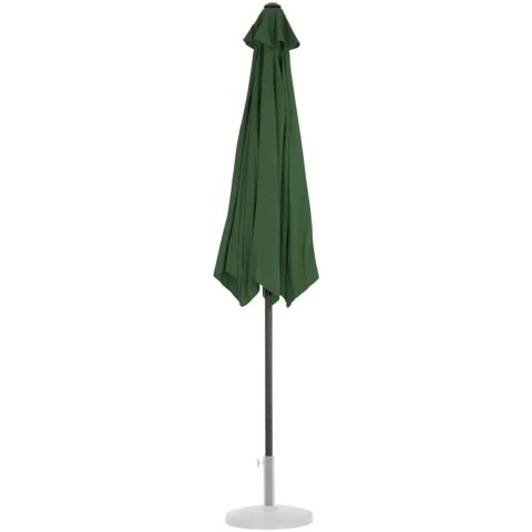 Parasol ogrodowy okrągły duży uchylny z korbką śr. 300 cm zielony Parasol ogrodowy okrągły duży uchylny z korbką śr. 300 cm zielony