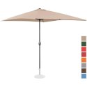 Parasol ogrodowy prostokątny z korbką 200 x 300 cm kremowy