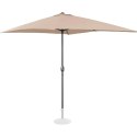 Parasol ogrodowy prostokątny z korbką 200 x 300 cm kremowy