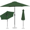 Parasol ogrodowy tarasowy okrągły uchylny z korbką śr. 270 cm zielony