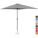 Parasol ogrodowy tarasowy prostokątny z korbką 200 x 300 cm ciemnoszary