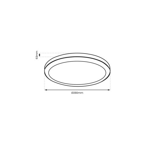 Plafon Vera 24W 4000K Biały IP65 Plafon Vera 24W 4000K Biały IP65