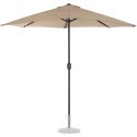 Półparasol przyścienny balkonowy tarasowy półokrągły 270 x 135 cm kremowy