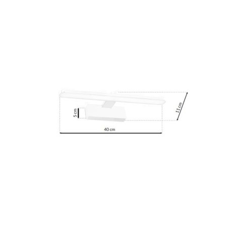 Kinkiet SPLASH WHITE 40cm 8W LED Kinkiet SPLASH WHITE 40cm 8W LED