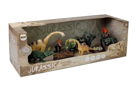 Dinozaury Zestaw Figurek 5 sztuk z Akcesoriami, Kamienie, Drzewko Dinozaury Zestaw Figurek 5 sztuk z Akcesoriami, Kamienie, Drzewko