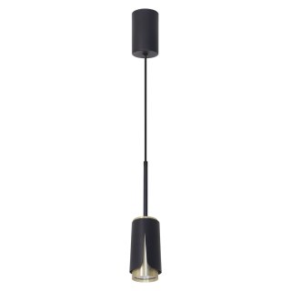 Flower Czarny Złoty Lampa Wisząca 1xGU10