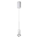 FLOWER WHITE CHROME LAMPA WISZĄCA 1xGU10