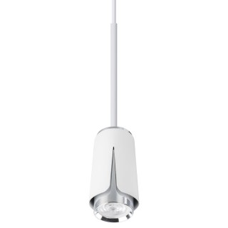 Flower Chrom Biały Lampa Wisząca 1xGU10