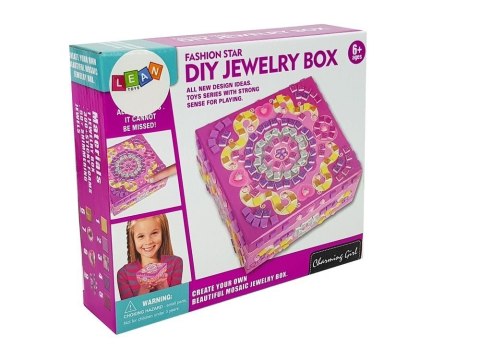 Pudełko Szkatułka na biżuterie do zdobienia DIY Kryształki Naklejki Ozdoby 13x13 cm Pudełko Szkatułka na biżuterie do zdobienia DIY Kryształki Naklejki Ozdoby 13x13 cm